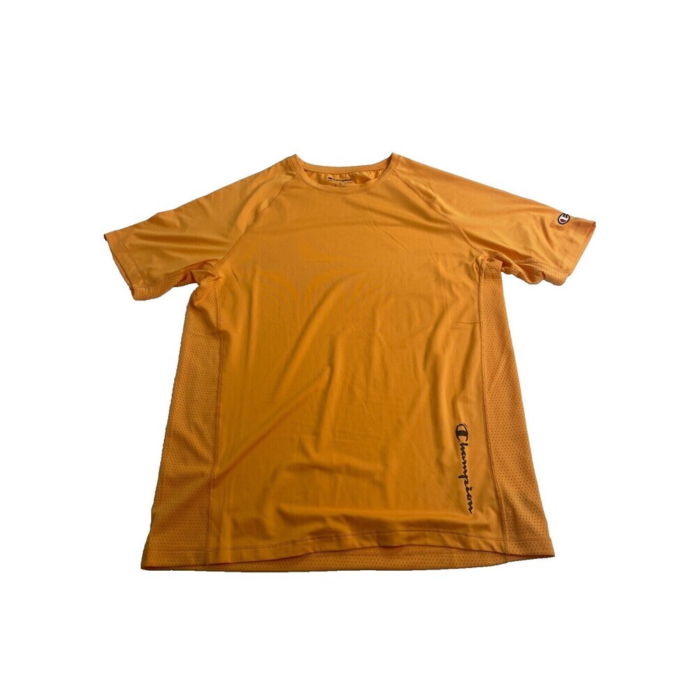 CHAMPION Authentic Atleticwear Yellow T-Shirt Size Small Breathable Mens New‎